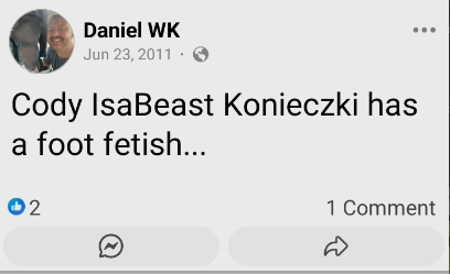Foot fetish accusation