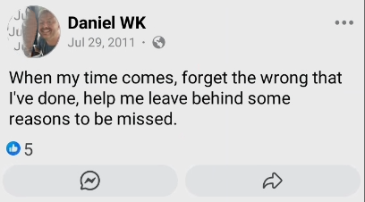 Forgive me post