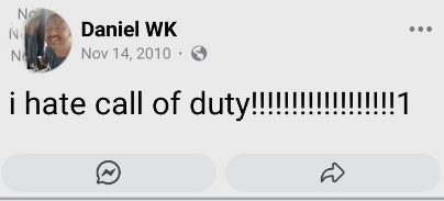 Hates COD