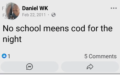 No School
